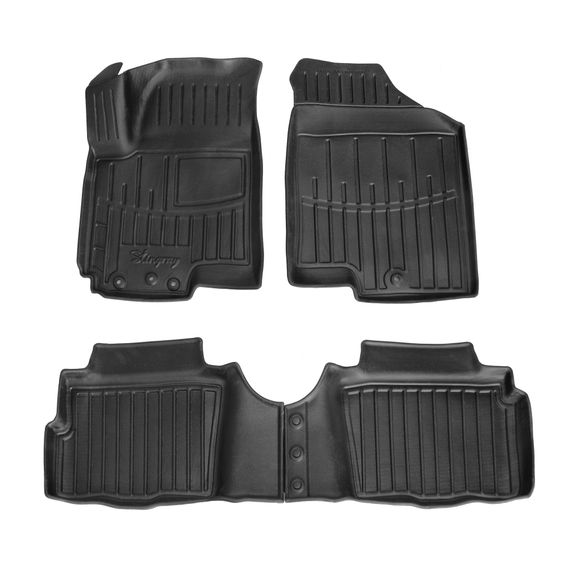 Резиновые коврики Stingray 3D (4 шт) для Kia Soul I 2008-2013 гг