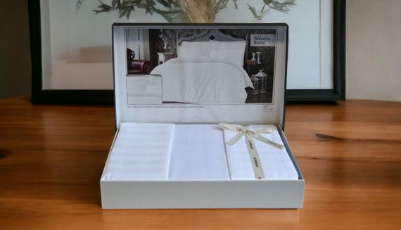 Постільна білизна Altinbasak Satin 160 х 220 см Always Beyaz | Зображення 1