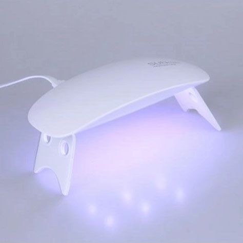 Лампа для сушіння гель лаків 6W LED UF SUN mini. FW-514 Колір: білий | Зображення 2