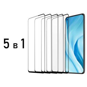 Захисне скло на весь екран 5 штук для Xiaomi Mi 11 lite