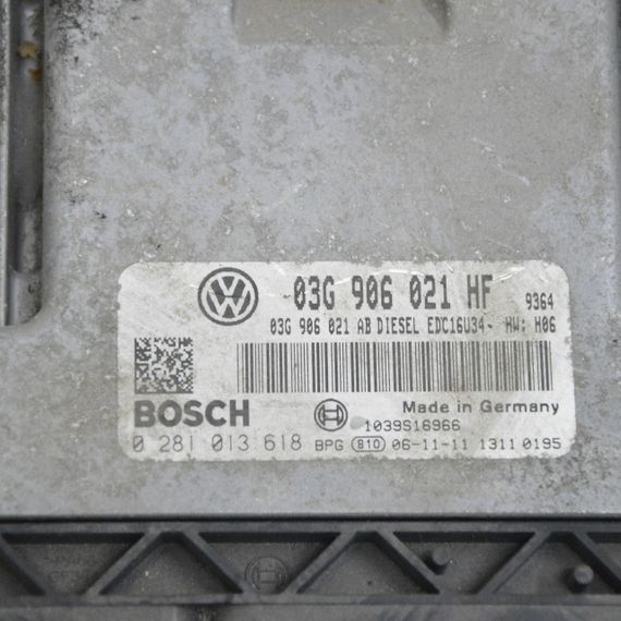 Блок управління двигуном Volkswagen Golf Plus 2005-2014 2.0tdi Компьютер ЕБУ мотора Фольксваген 03G906021HF | Зображення 1