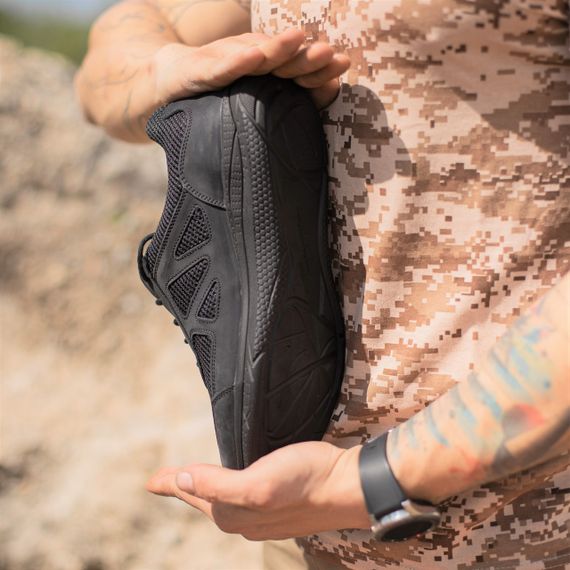 Кросівки тактичні STIMUL Ягуар / Нубук / Cordura / 3D-сітка / Демі /Літо 24.5, Літо, Чорний | Зображення 1