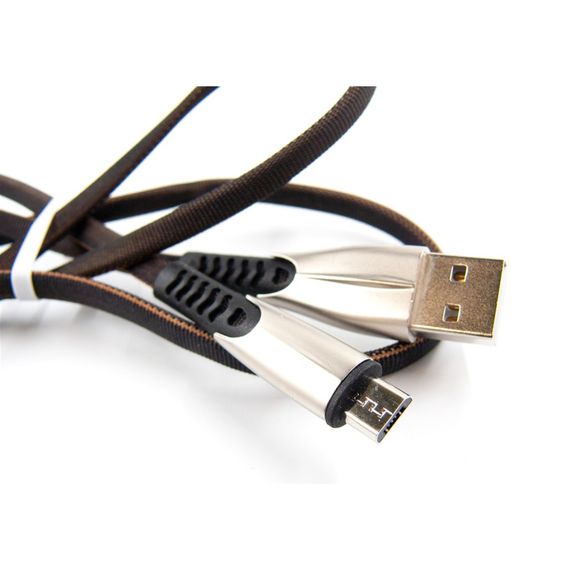 Дата кабель USB 2.0 AM to Micro 5P 1.0m black Dengos (PLS-M-PLSK-BLACK) | Зображення 1