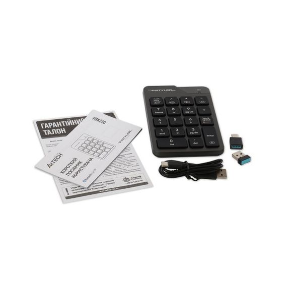 Клавіатура A4Tech FBK21C Wireless/Bluetooth Smoky Grey (4711421995108) | Зображення 8