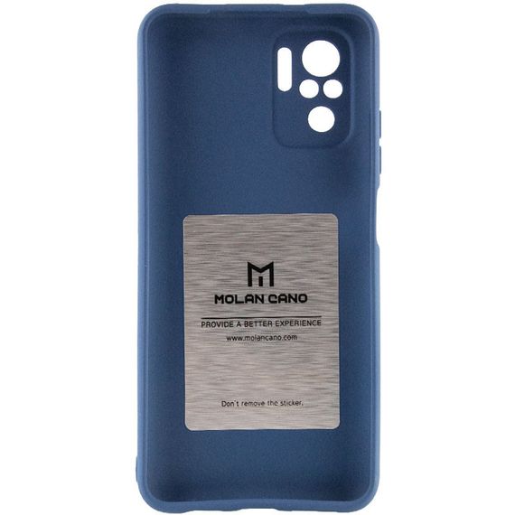 TPU чехол Molan Cano Smooth для Xiaomi Redmi Note 10 / Note 10s Синій | Зображення 1