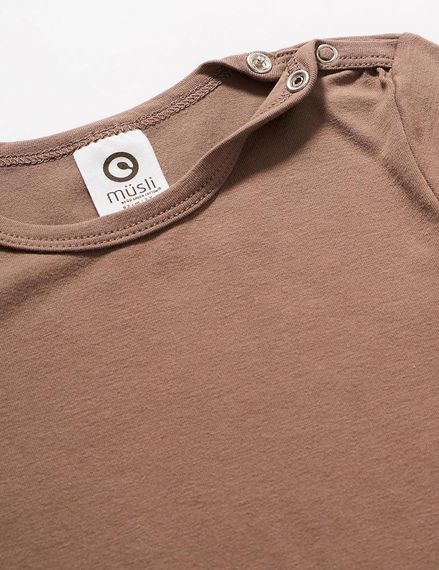 Дитячий лонгслів для хлопчика Green Cotton 80 см Кавовий (25111252) | Зображення 3