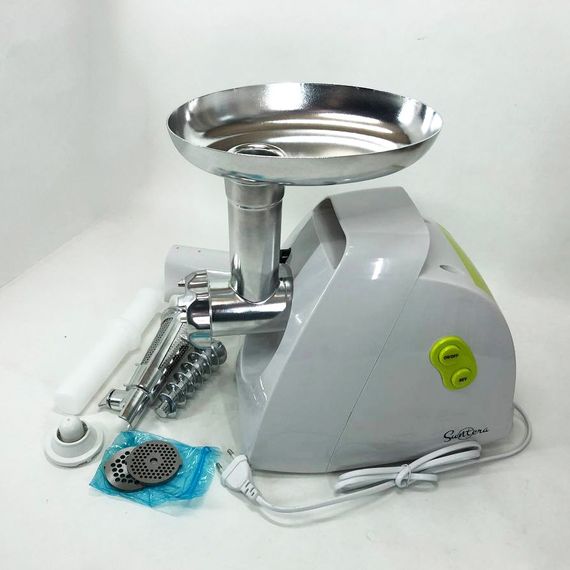 М'ясорубка Suntera SMG-5425W, м'ясорубка-соковитискач, електрична м'ясорубка з насадками для дому | Зображення 6