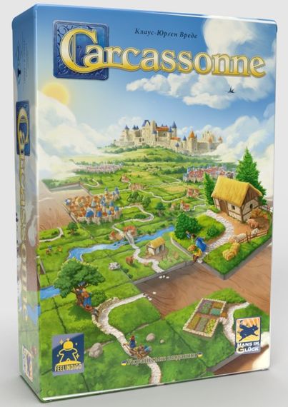 Настільна гра Каркассон 3.0 Нове видання + доп. Річка та Абат (Carcassonne 3.0) укр.