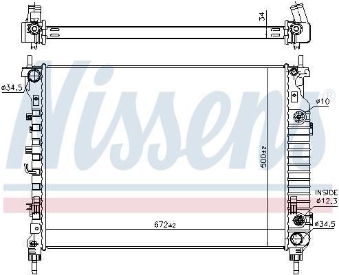 Радіатор охолодження двигуна Opel Antara Chevrolet Captiva 2006-4818254 95192590 Автоматична КПП | Зображення 1