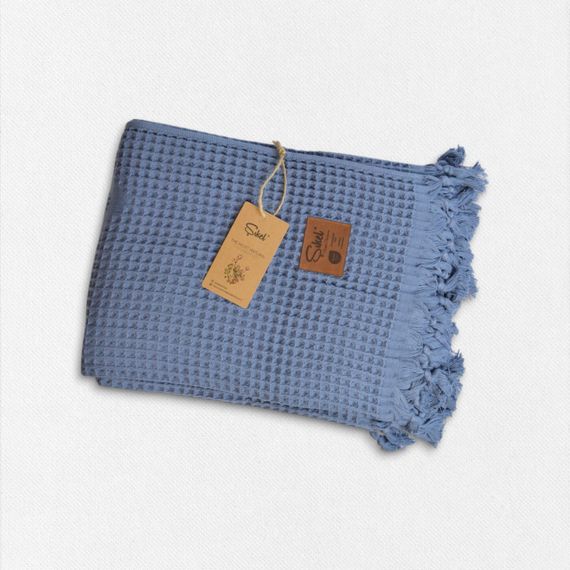 Вафельное покрывало Sikel 210×240 см. Carel Mavi | Зображення 2