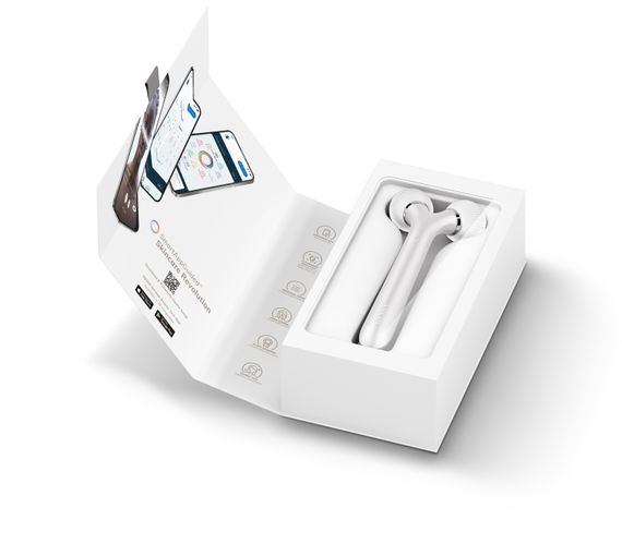 Електронний ультразвуковий ролик для обличчя GESKE Sonic Facial Roller 4в1 white | Зображення 8