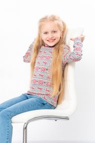 Водолазка для дівчинки Носи своє 128 Сірий (p-12260-141753)