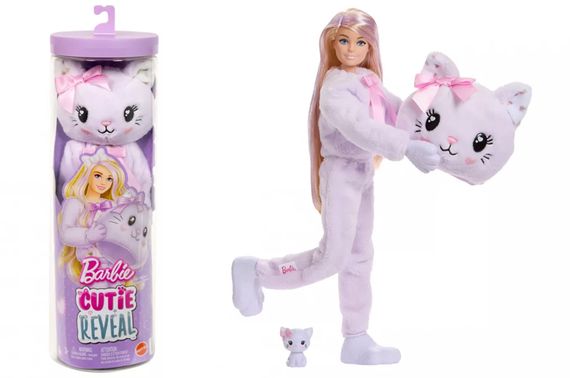 Лялька Barbie JJP64 "Cutie Reveal" серії "Милі бантики" – кошеня