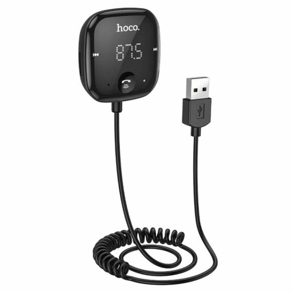 Bluetooth ресивер HOCO E65 Unity car BT FM transmitter Black | Зображення 3