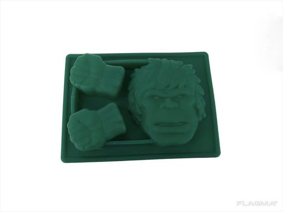 Силиконовая форма 3D для выпечки, льда, шоколада Hulk Халк