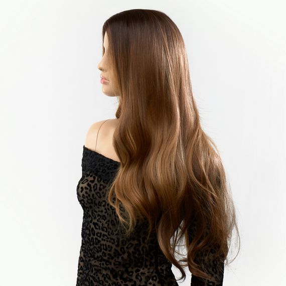 Перука довга хвиляста омбре Fetish Hair перехід з темно-русого в світло-русявий, 70 см | Зображення 1