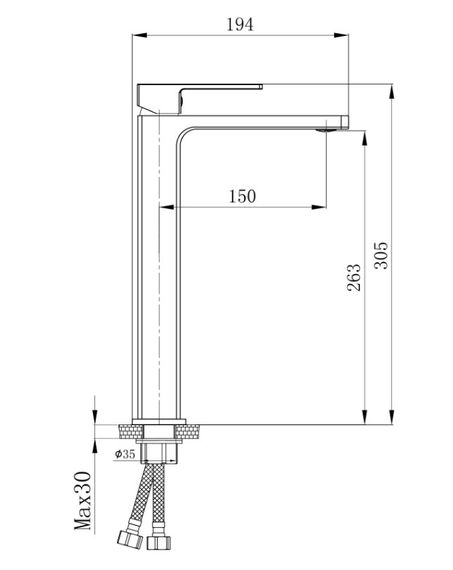 Змішувач для раковини Qtap Gemini QTGEM269GMB45680 Gunmetal Black PVD | Зображення 1