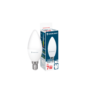 Лампа LED C37 7W E14 4100К 175-275V Enerlight