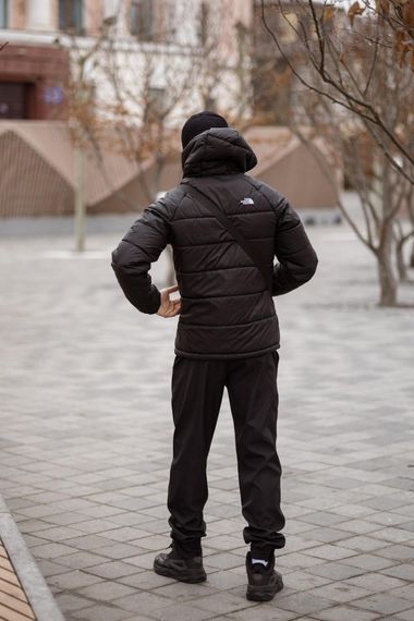 Комплект чоловічий: куртка Active TNF чорна + штани TNF чорні. Барсетка TNF у подарунок! (1654707152) | Зображення 1
