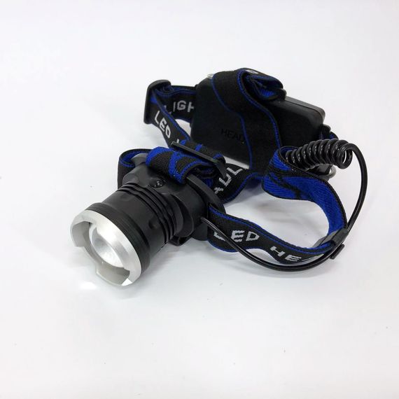 Налобный фонарь Bailong BL-T24-P50 аккумуляторный LED/Zoom 3 режима работы, фонарь на голову для рыбалки | Зображення 7