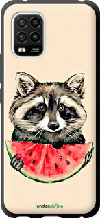 Чохол на Xiaomi Mi 10 Lite Єнотик з кавуном "4605b-1924-2448"