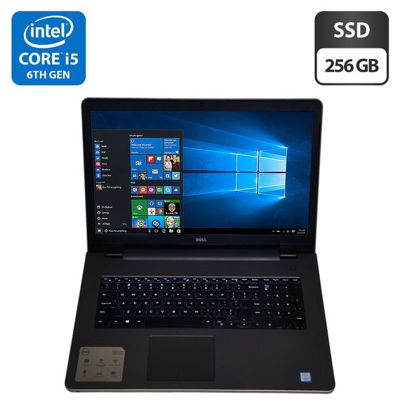 Ноутбук Dell Inspiron 17 5759 / 17.3" (1600x900) TN / Intel Core i5-6200U (2 (4) ядра по 2.3 - 2.8 GHz) / 8 GB DDR3 / 256 GB SSD / Intel HD Graphics 520 / WebCam / DVD-ROM б/у