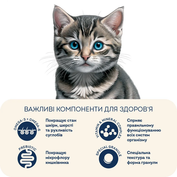 Сухой корм Hoom Food Kitten для котят, свежая курица 400г | Зображення 2