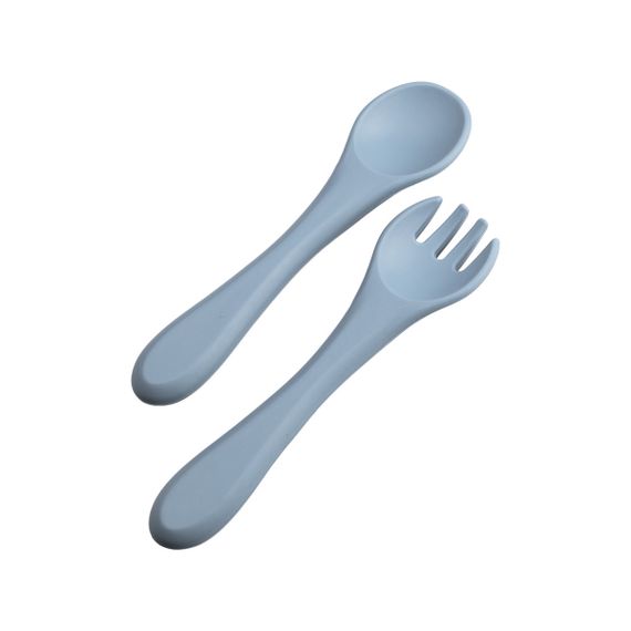 Дитячий набір силіконового посуду 7 предметів Синій HP34546BL | Зображення 4