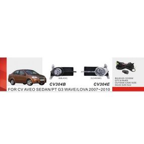 Фари дод. модель Chevrolet Aveo Sedan II/2006-12/CV-304E/H3-12V55W/eл.проводка