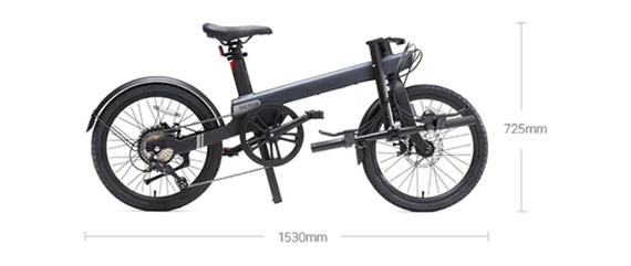 Электровелосипед QiCYCLE F-1 складной 250W 36V 6Ah с LCD дисплеем и дисковыми тормозами. | Зображення 2