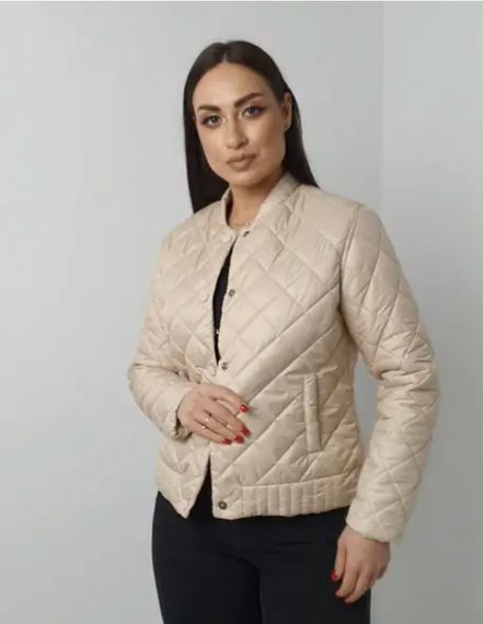 Куртка з ефектом стьобання, арт.310, беж