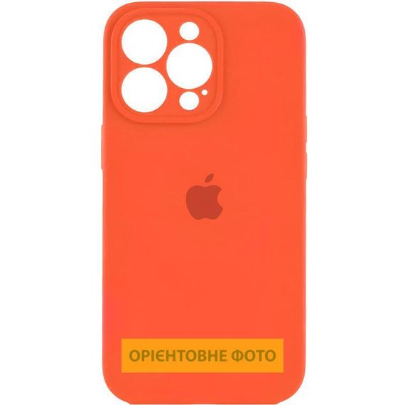 Чохол Silicone Case Full Camera Protective (AA) для Apple iPhone 17 Pro (6.3") Помаранчевий / Orange