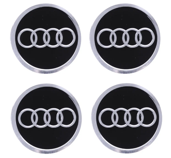 Автомобільна емблема Primo на ковпачок маточини колеса c логотипом Audi - Black