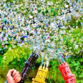 Пулемет автомат для мыльных пузырей BUBBLE GUN BLASTER |Машинка для пузырей |Пистолет с бульбашками |Пузырятор