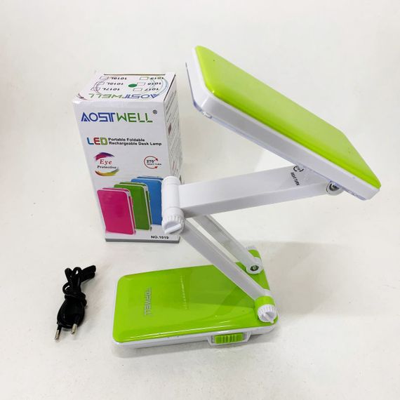 Настольная лампа Topwell 1019 Голубая аккумуляторная светодиодная регуляция уровня наклона. Цвет: зеленый LY-46 | Зображення 5