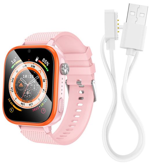 Дитячий cмарт-годинник Hoco Y101 4G Pink | Зображення 1