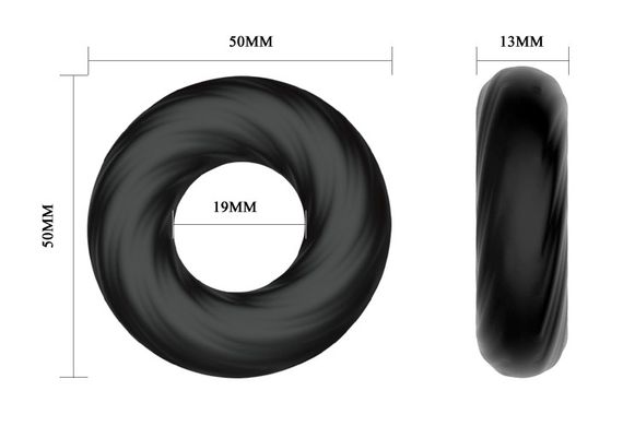 Ерекційне кільце Crazy Bull Super Soft Silicone, BI-210181 sexstyle | Зображення 5