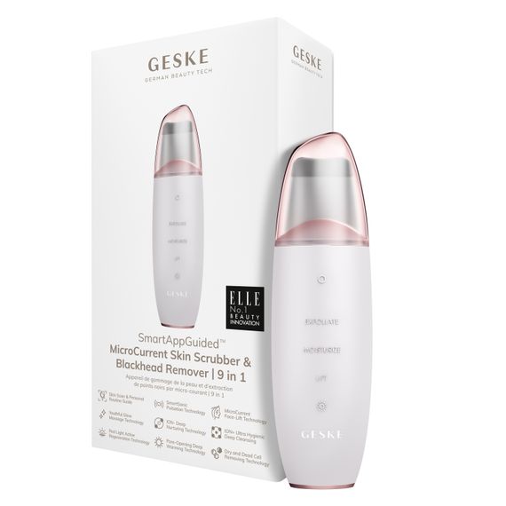 Мікрострумовий скрабер для шкіри та усунення чорних точок GESKE MicroCurrent Skin Scrubber&Blackhead Remover 9в1 starlight