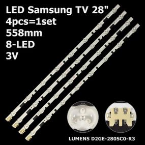 LED підсвітка Samsung TV 28" 558mm LUMENS D2GE-280SC0-R3 2013SVS28H BN96-25298A D2GE-280SC0-R2 4шт.