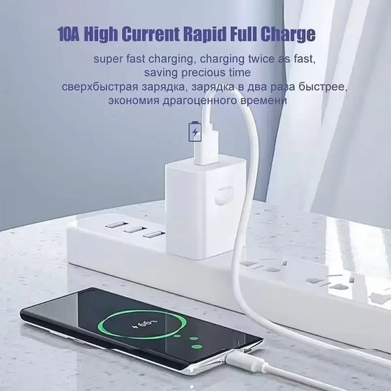 USB Type-C кабель 7A 120W швидке заряджання, нейлоновий 1 метр | Зображення 2