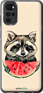 Чохол на Motorola G22 Єнотик з кавуном "4605u-2681-2448"