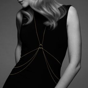 Цепочка для тела Bijoux Indiscrets Magnifique 8 Body Chain - Gold, украшение для тела sexstyle