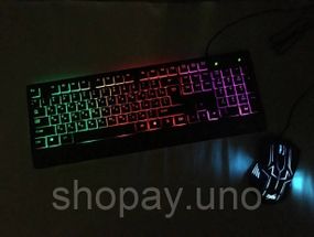 Ігрова клавіатура та миша UKC ZEUS M710 з підсвічуванням