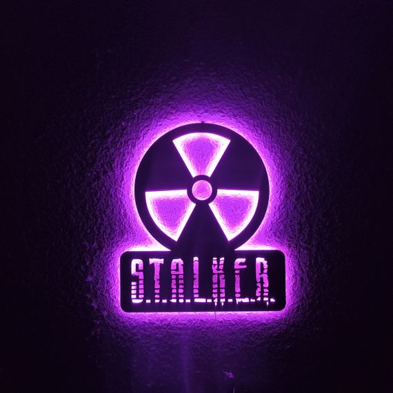 Панно декоративне картина на стіну Сталкер LED підсвітка 16 кольорів пульт 350х400 acr-p000200 | Зображення 5