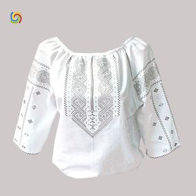 Рубашка Украинская вышиванка 1892 цвет белый размер 5XL