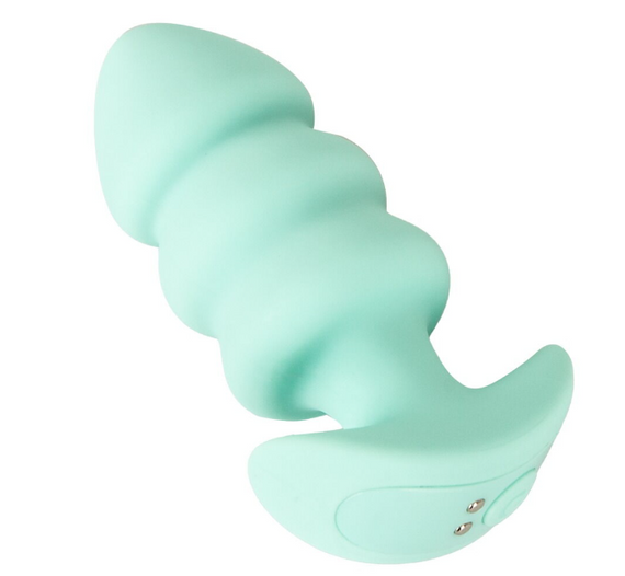 Анальна пробка з вібрацією Vibrating Mini Butt Plug Green Sex Aura | Зображення 6
