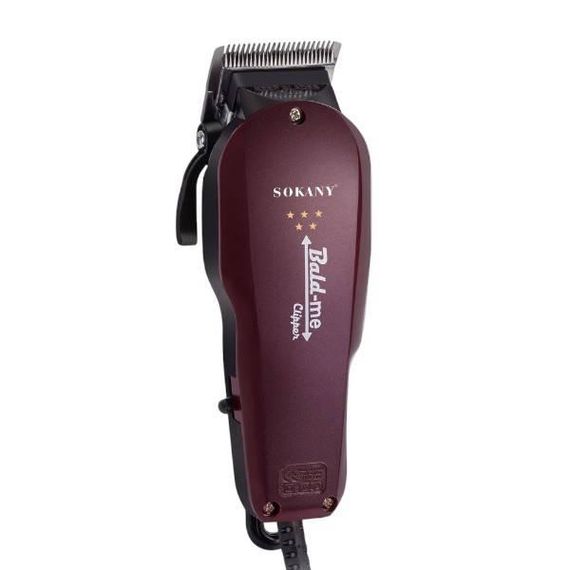 Машинка для стрижки волосся з насадками SOKANY SK-9904 Бордова