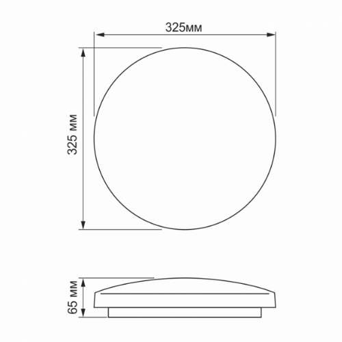 LED Світильник настінно-стельовий 24W 5000К 220V Орбіта TLCL-245OR Titanum | Зображення 1