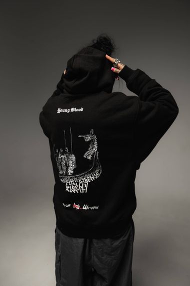 ECHO OF TIME HOODIE BLACK M | Зображення 5