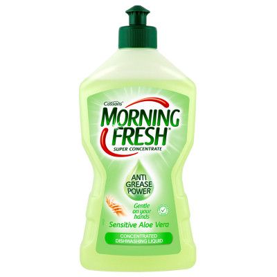 Средство для ручного мытья посуды Morning Fresh Sensitive Aloe Vera 450 мл (5900998022983) | Зображення 1